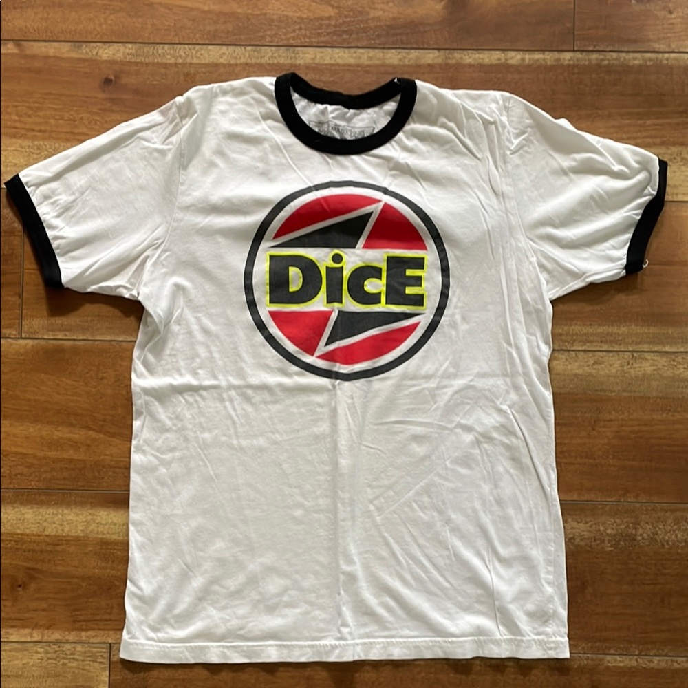 Ringer Dice Magazine Short Sleeve Tee with Retro Logo